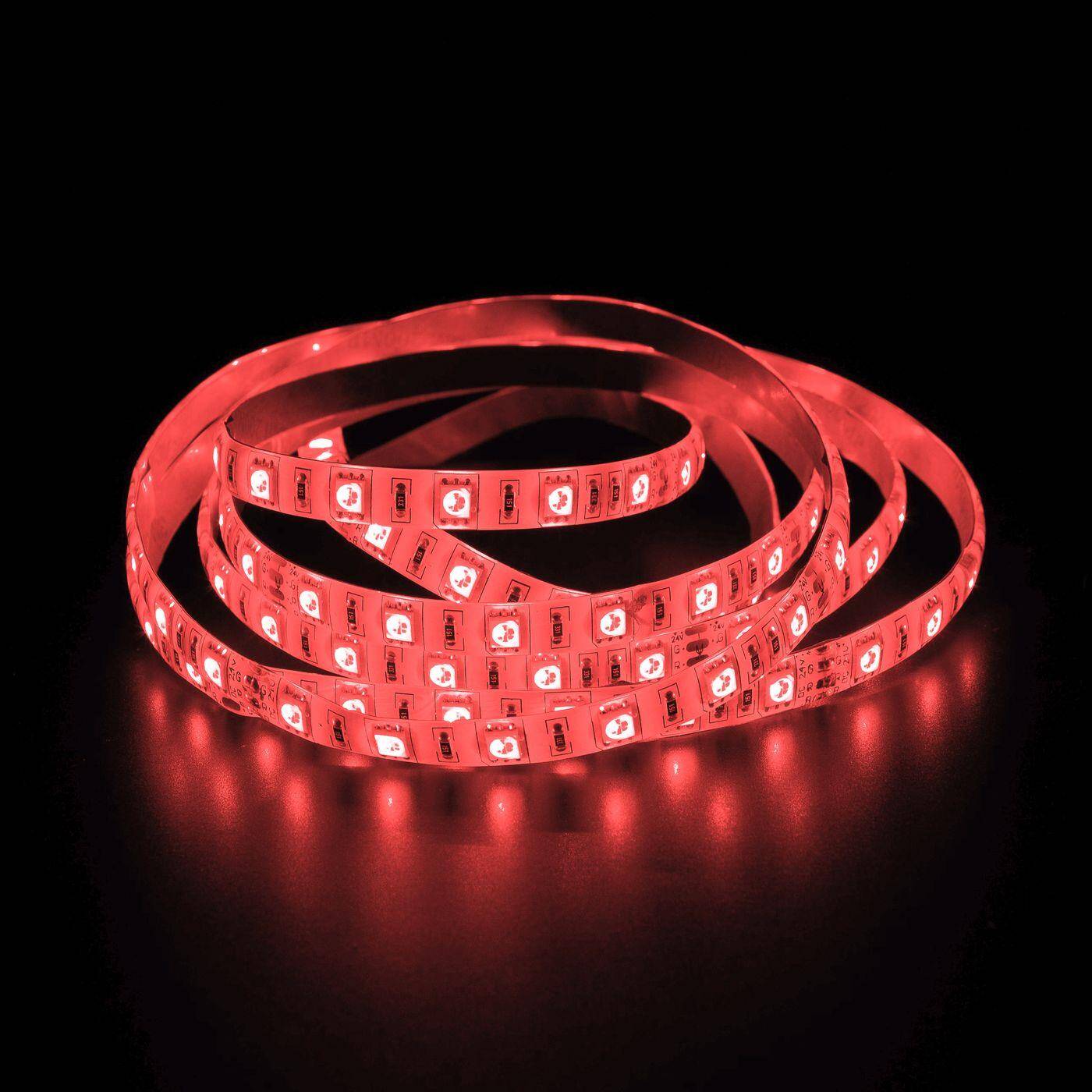 5m (500cm) RGB LED Streifen Band Leiste 24V IP65 300LEDs 60LED/m SMD5050 5m (500cm) RGB LED Streifen Band Leiste 24V IP65 300LEDs 60LED/m SMD5050