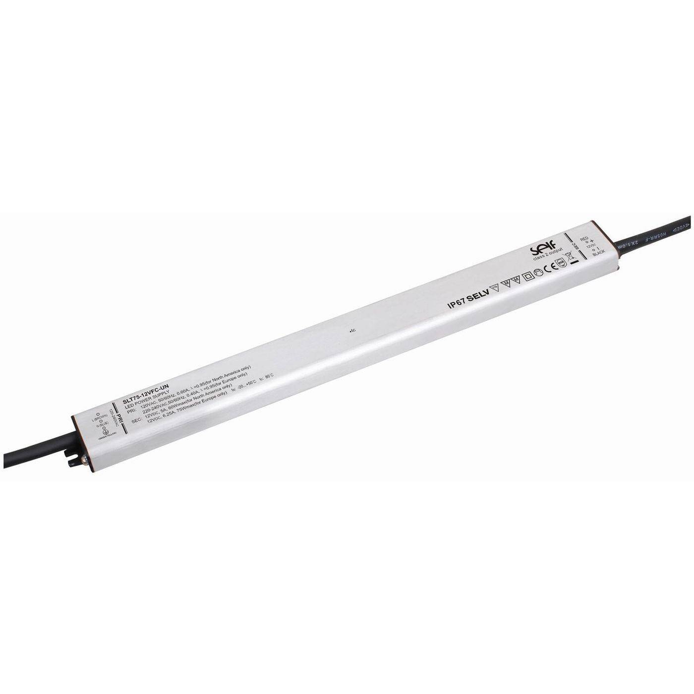 SLT75-12VFC-UN 75W 12V 6,25A LED power supply Transformer Driver IP67 SLT75-12VFC-UN 75W 12V 6,25A LED power supply Transformer Driver IP67