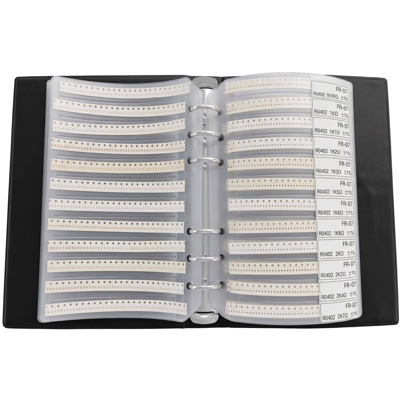 Lumonic SMD Widerstand 0402 Sortiment | 170 Werte je 50 Stück | E24 Reihe 8500 Stück | 1% Genauigkeit Widerstandsbuch | SMD Resistor Kit für PCB Platine, SMD Reflow