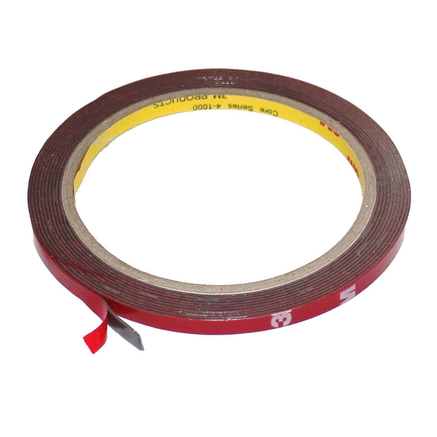 3M Doppelseitiges Klebeband 4229P dunkelgrau 3m 5mm breit I Extra starkes Auto Montageband aus Schaum I Schaumklebeband doppelseitig und hitzebeständig