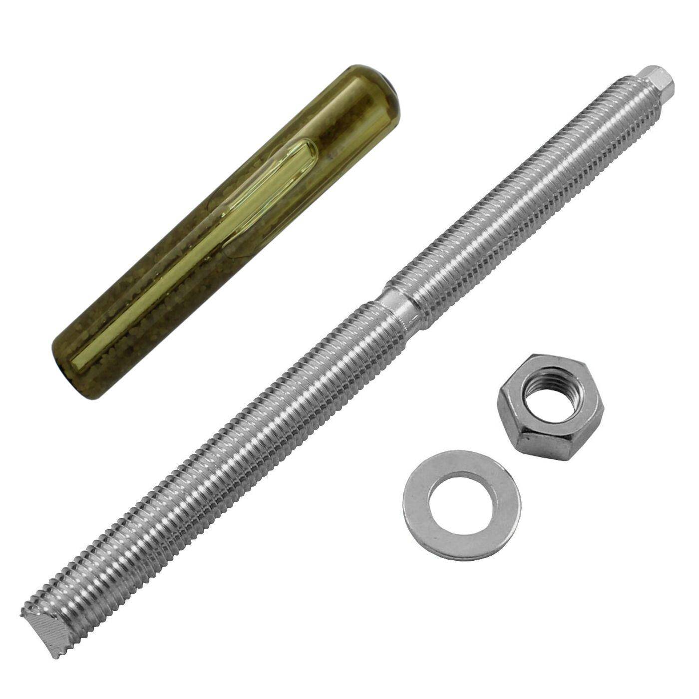 M16 x 230mm Ankerstange Edelstahl A4 Metalldübel Schwerlastdübel + Verbundankerpatrone