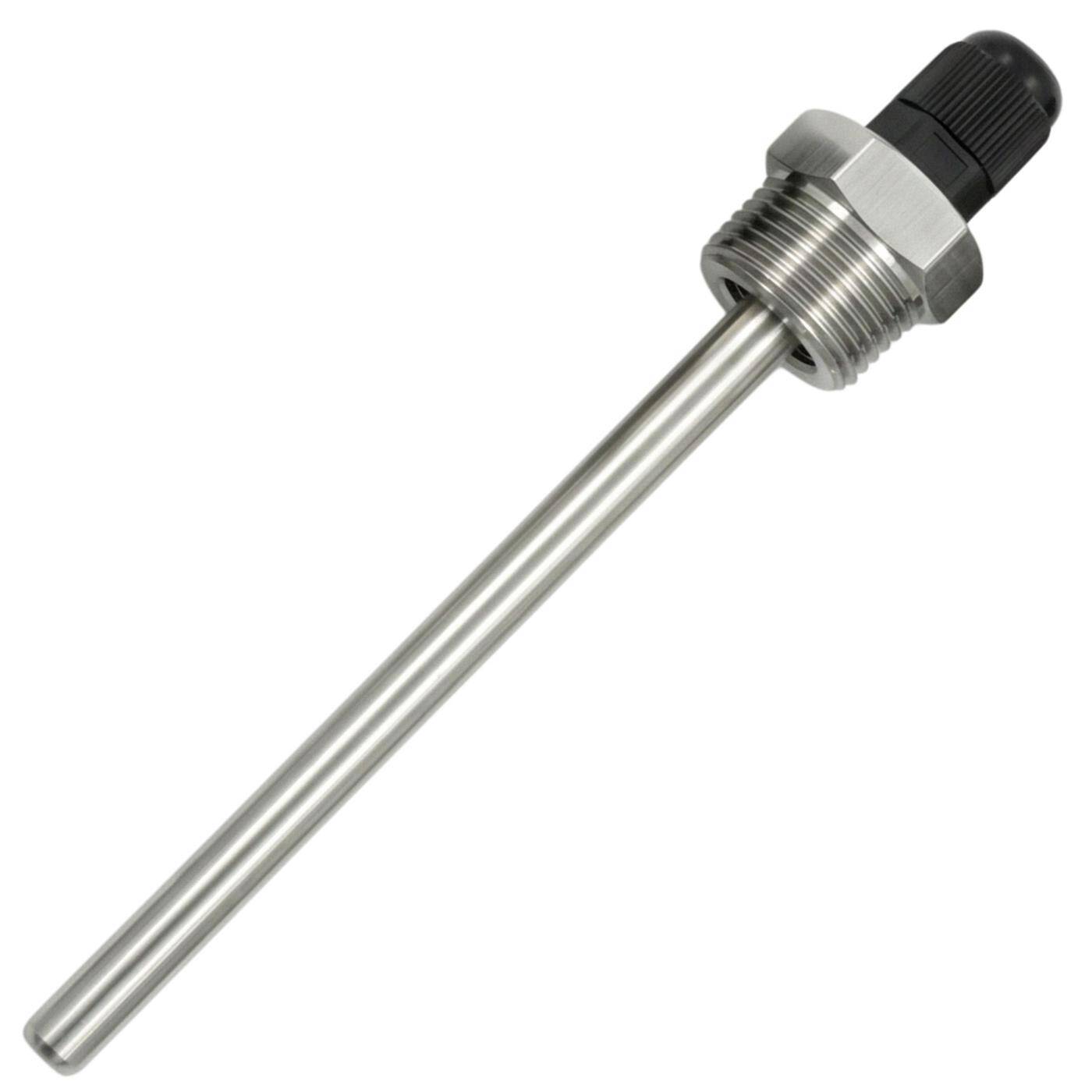 Lumonic Tauchhülse V2A Edelstahl 3/4 Zoll | 200mm Einbaulänge | passgenau für 6mm Temperaturfühler | für Pufferspeicher, Heizung, Solar + Smart Home