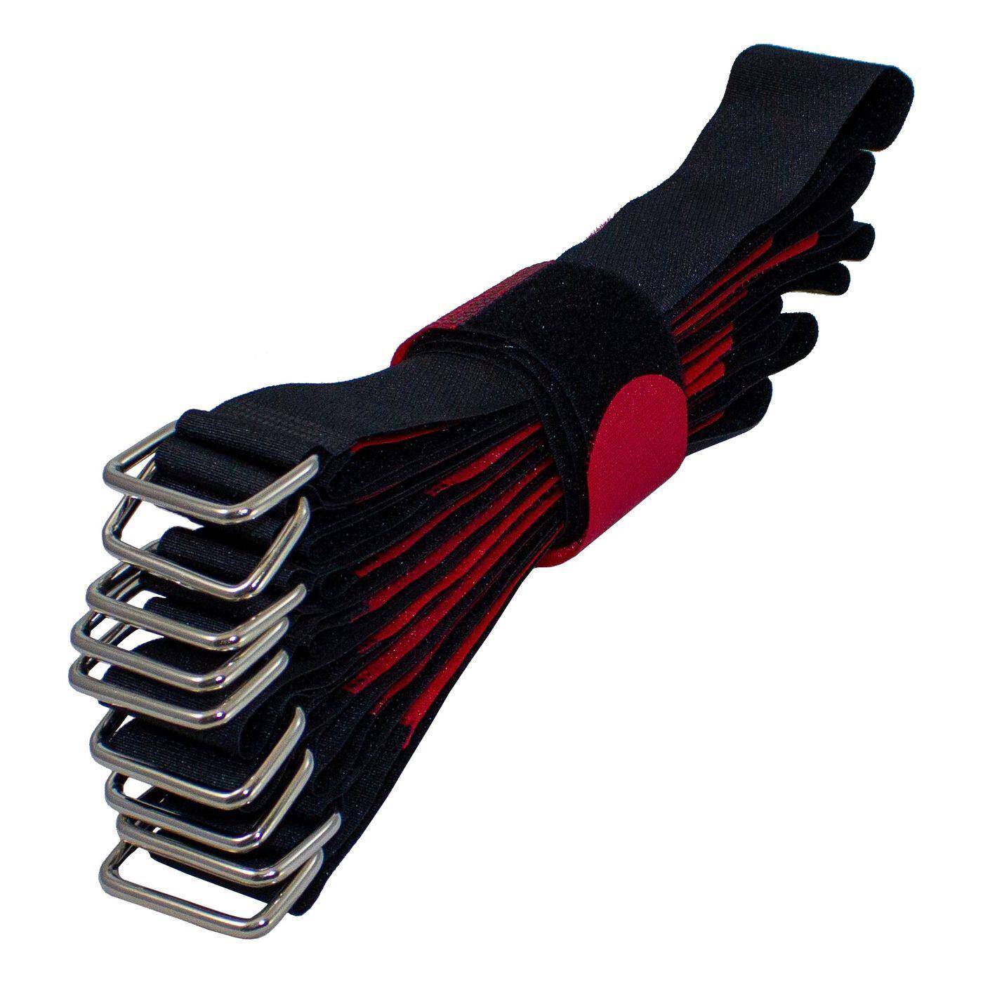 10x Klett Kabelbinder 800 x 38mm Schwarz Rot gekreuzt Wiederverwendbar Klettbinder 10x Klett Kabelbinder 800 x 38mm Schwarz Rot gekreuzt Wiederverwendbar Klettbinder