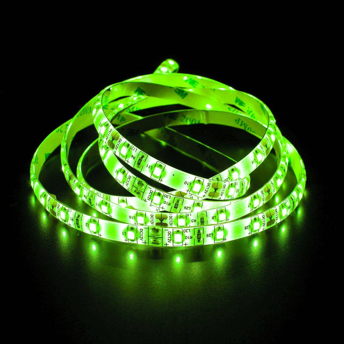 5m (500cm) LED Streifen Band Leiste 12V Grün IP65 300LEDs 60LED/m SMD3528