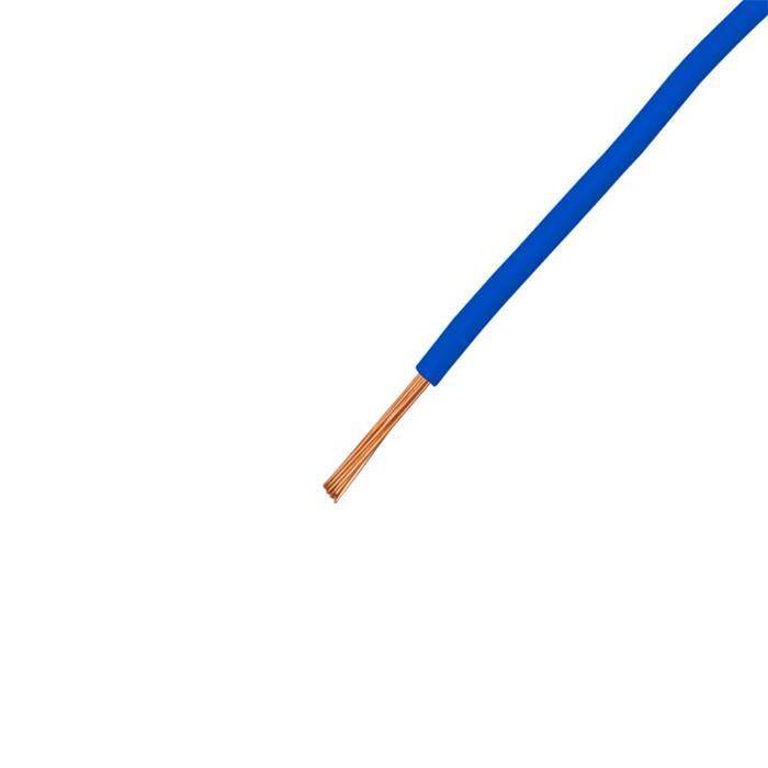 1m FLRY Fahrzeugleitung Blau 0,75mm² rund Kabel Litze KFZ Stromkabel