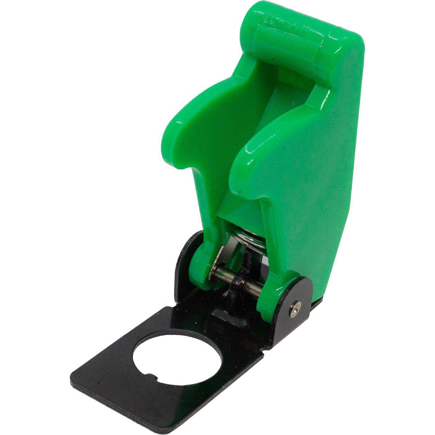 Lumonic Flip-Cover in grün für Kippschalter mit Durchmesser Ø12mm I Kunststoff Schutz Abdeckung für Kippschalter I Für's Auto und Zuhause