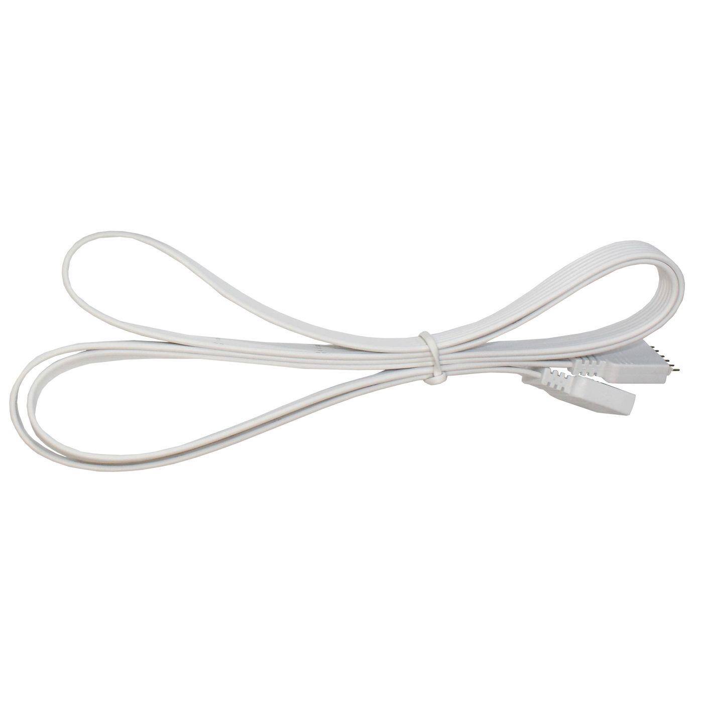 Lumonic 1m RGBW CCT LED Verlängerungskabel weiss Steckverbinder 6 Pin Buchse & Stecker - RGB-Kabel Abmessungen 18x6mm - Für Stromversorgung oder Verlängerung