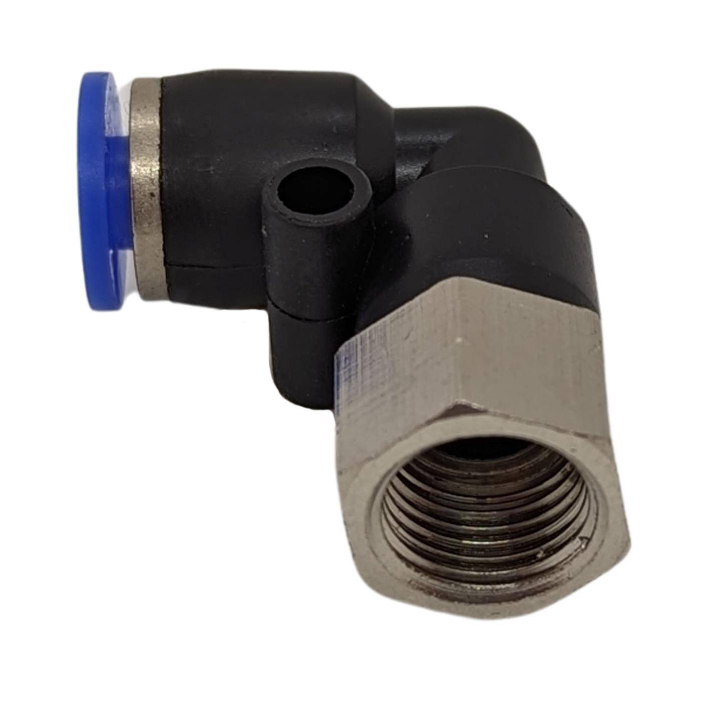 PU Schlauch 90° Steckverbinder Fitting mit Innengewinde 4mm*1/8Zoll Winkel-Verbinder L-Steckverbinder pneumatischer Steckverbinder Fitting Druckluft & Automatisierung