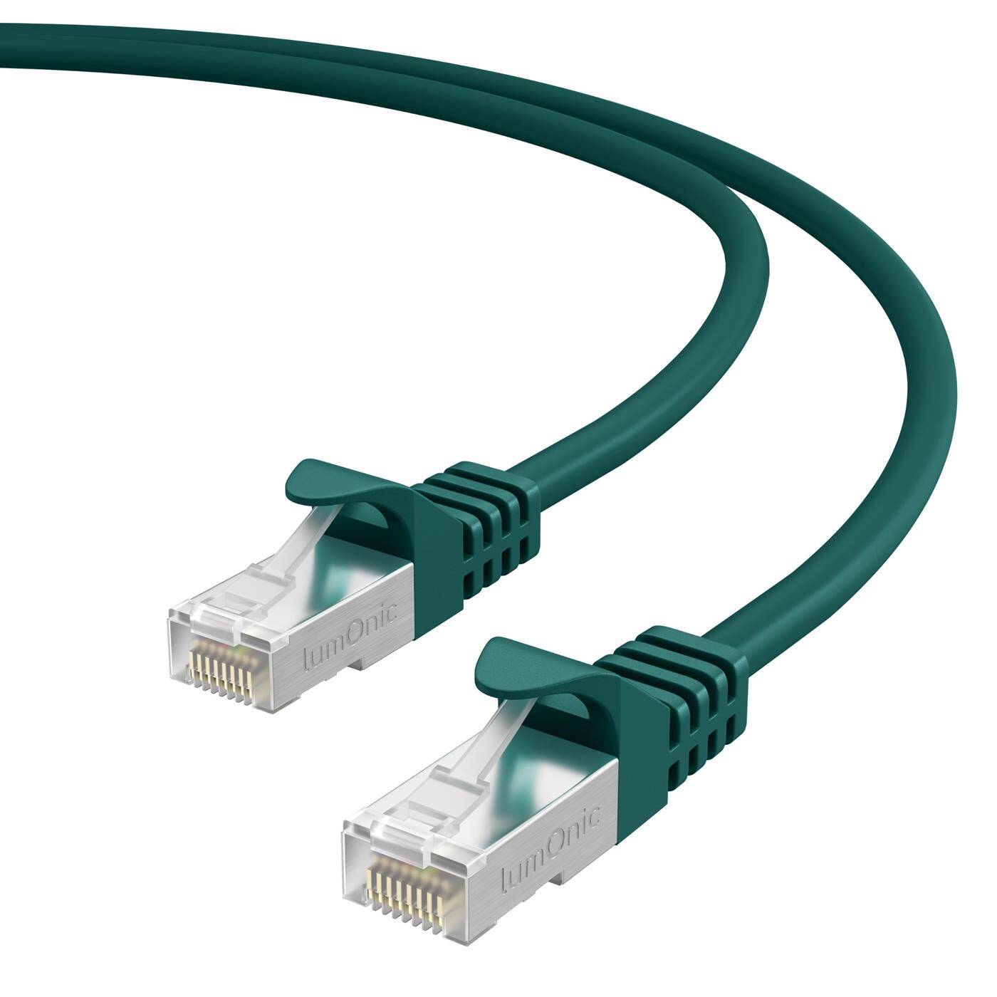 Lumonic CAT7 Patchkabel S/FTP 3m | RJ45 | Grün | Ethernet LAN | Netzwerkkabel