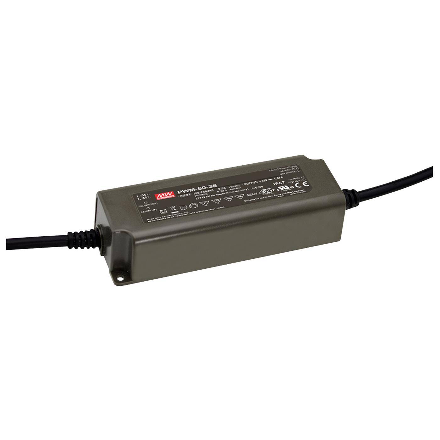 MEAN WELL PWM-60-24DA 60W 24V 2,5A LED Netzteil IP65 Dimmbar DALI PWM