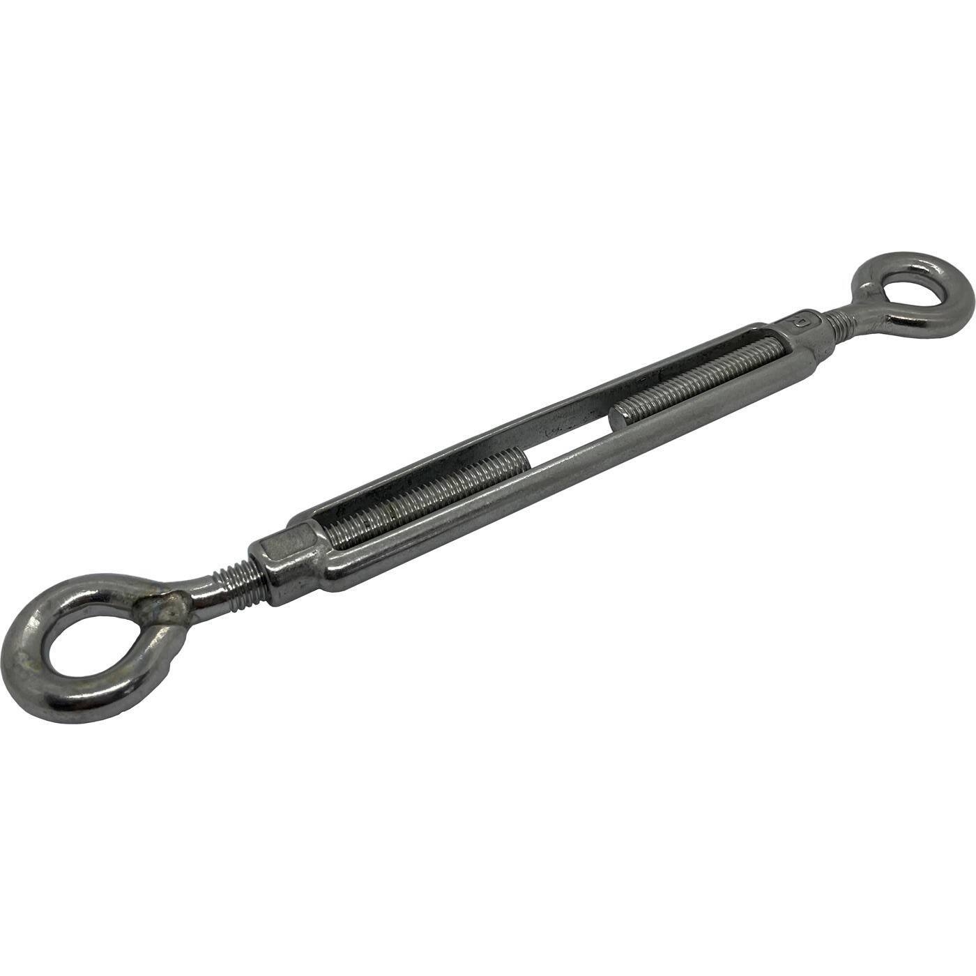 Seilspanner Öse-Öse Edelstahl V4A 316 M8 Spannschloss Wantenklemme