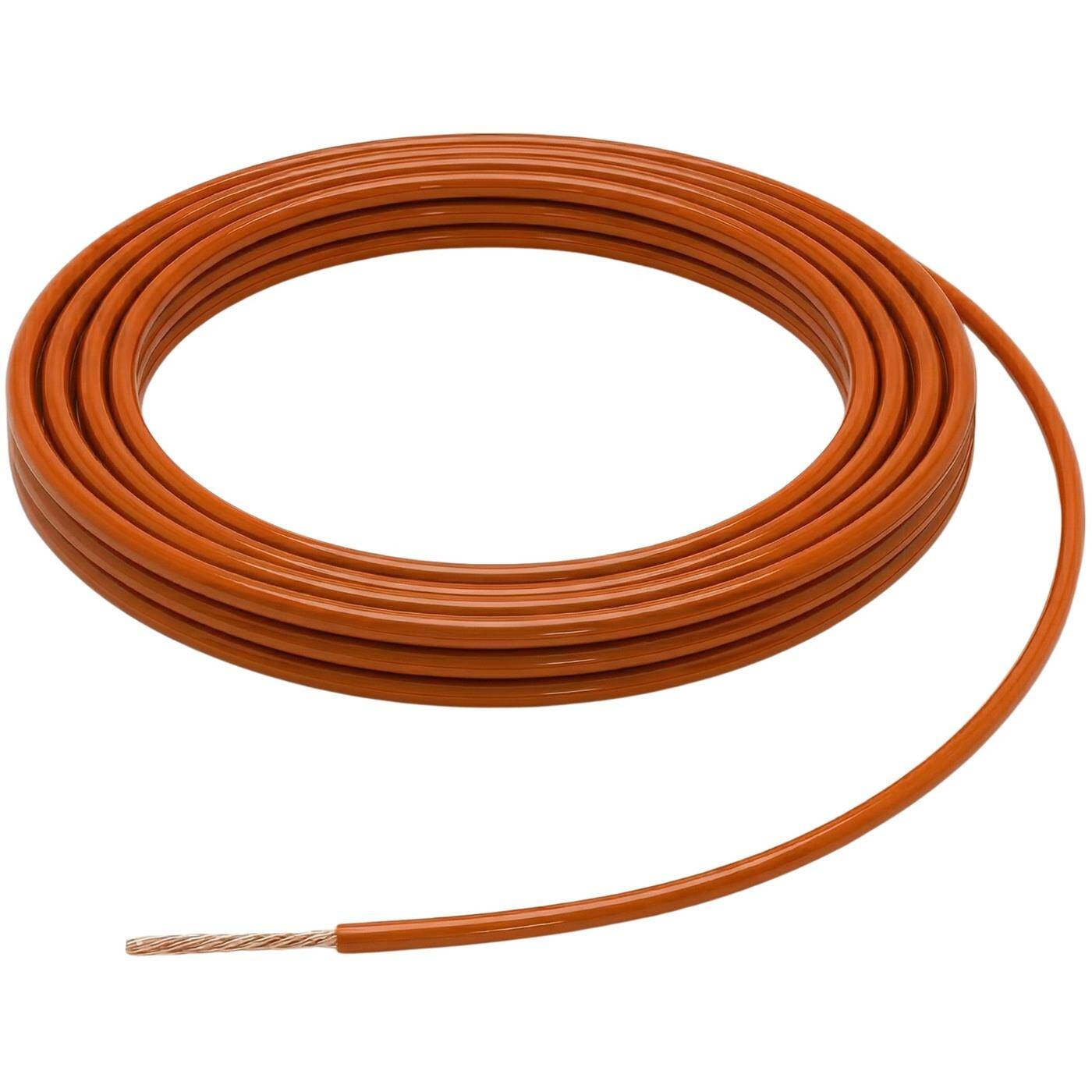 Lumonic 1m FLRY Fahrzeugleitung 1,5mm² Orange | einadrige KFZ Litze | Öl- und Kraftstoffbeständig, flammwidrig | Niedervolt