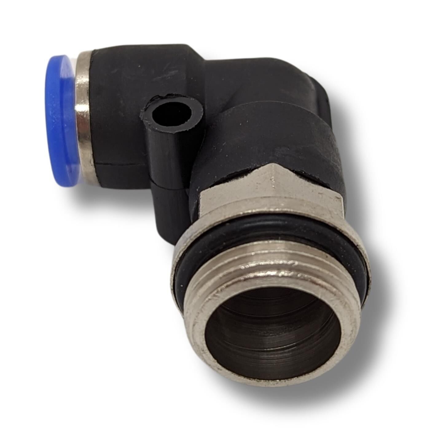 PU Schlauch 90° Steckverbinder Fitting mit Außengewinde I 8mm*3/8Zoll I Winkel-Verbinder I L-Steckverbinder I pneumatischer Steckverbinder I Fitting I Druckluft & Automatisierung