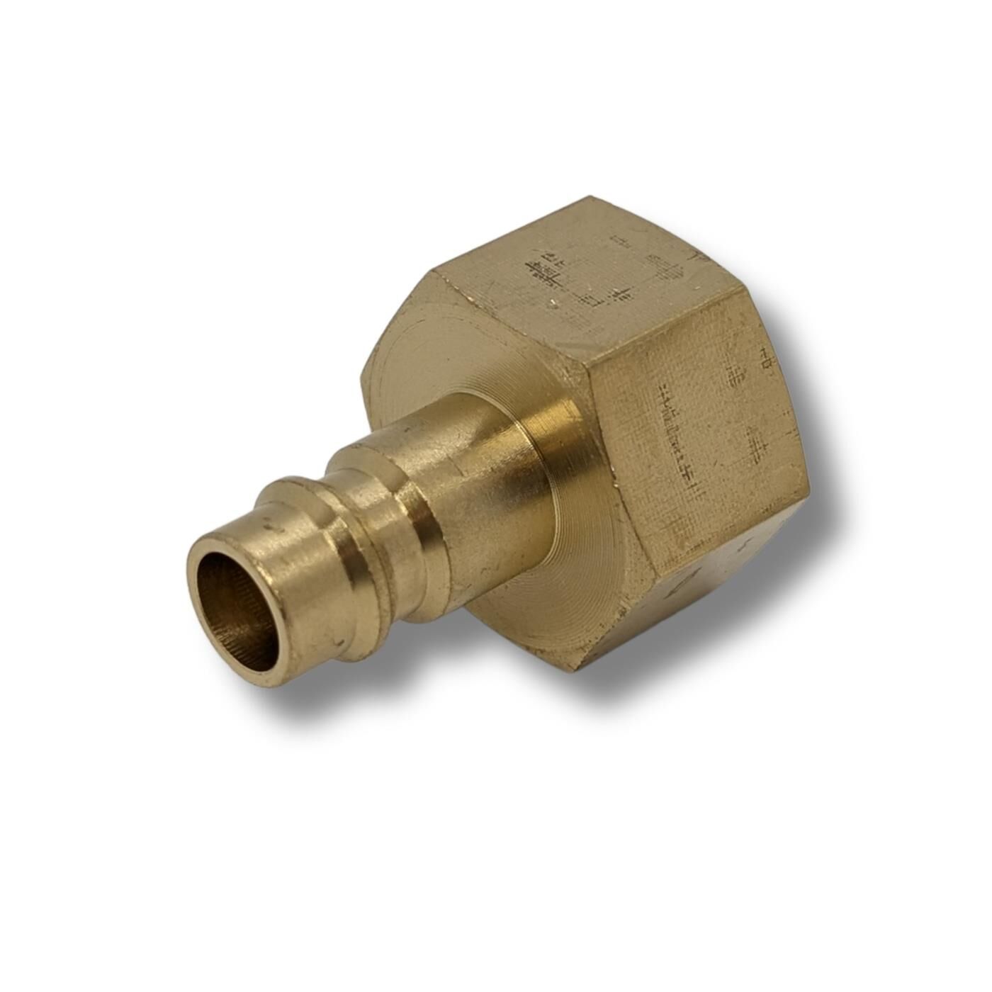 Coupling plug with internal thread I 1/2" I made of brass I Compressed air coupling plug I Quick coupling I for workshops, businesses and DIY enthusiasts