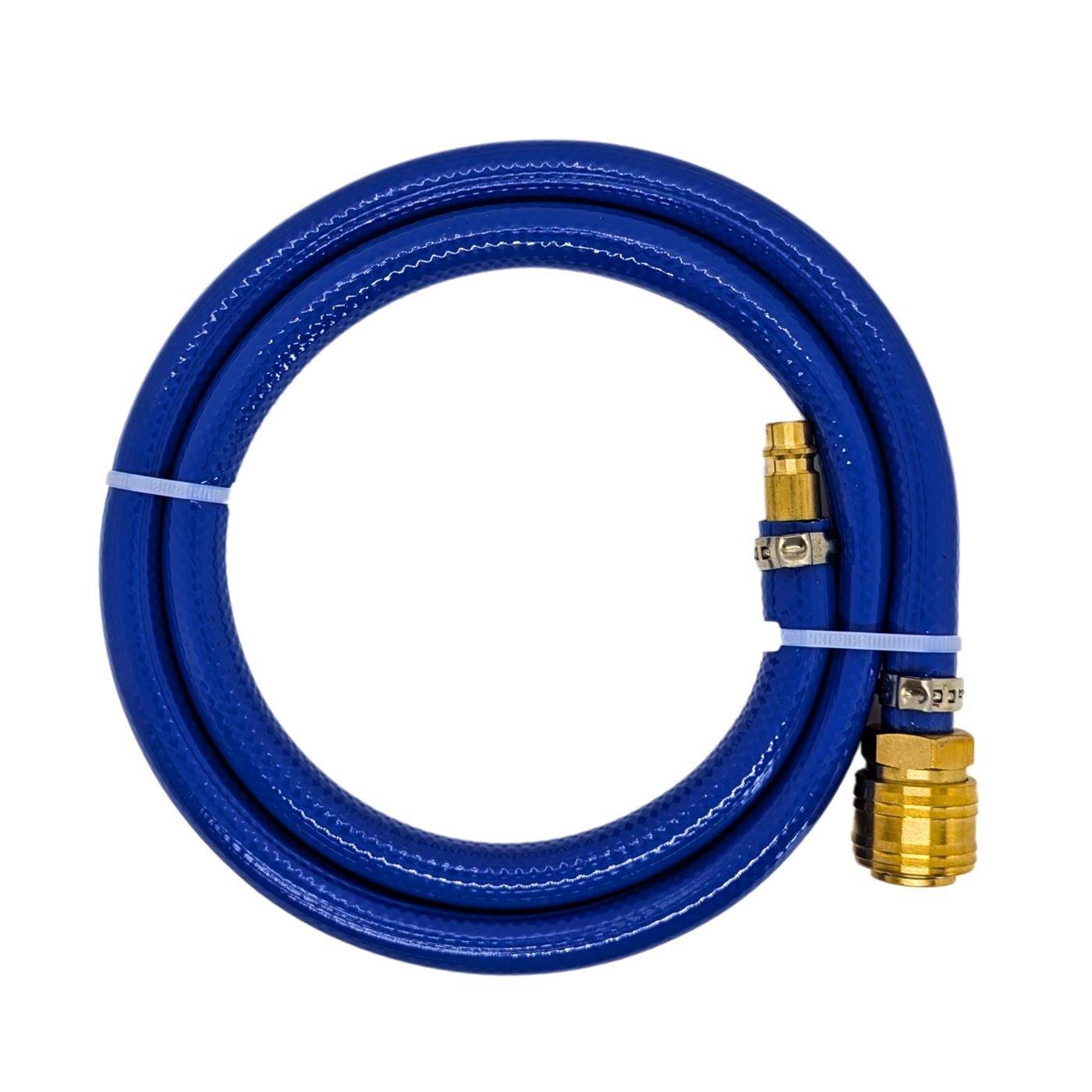 1m Druckluftschlauch mit Schnellkupplung 9mm PVC Druckluftverlängerung Dose & Stecker fertig konfektioniert flexibel, abriebfest und gewebeverstärkt