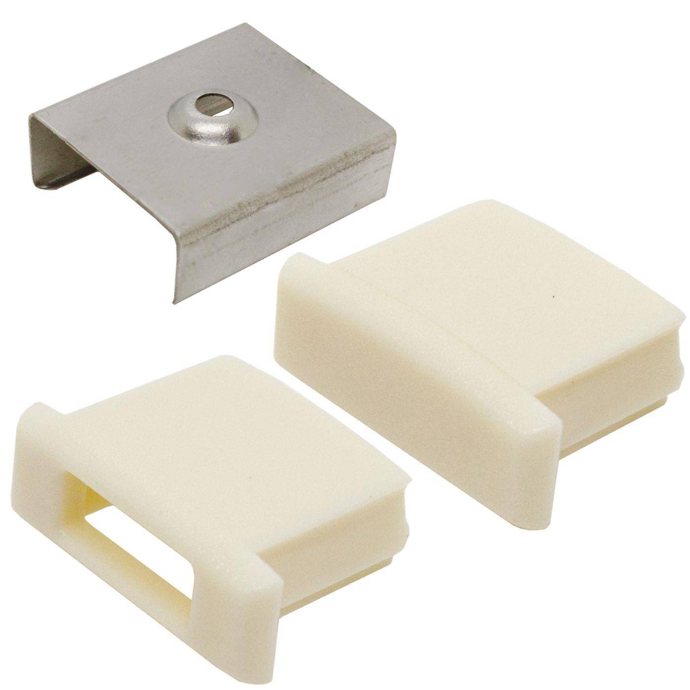 LED Aufbau Profil Set 6m Alu Weiß matte Abdeckung + Zubehör 12mm Streifen