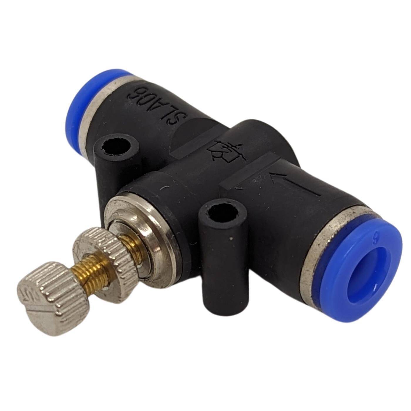 PU Schlauch Drossel-Rückschlagventil mit Steckverbinder 6mm pneumatisches Drosselrückschlagventil Drosselventil Druckluft & Automatisierung PU Schlauch Drossel-Rückschlagventil mit Steckverbinder 6mm pneumatisches Drosselrückschlagventil Drosselventil Druckluft & Automatisierung