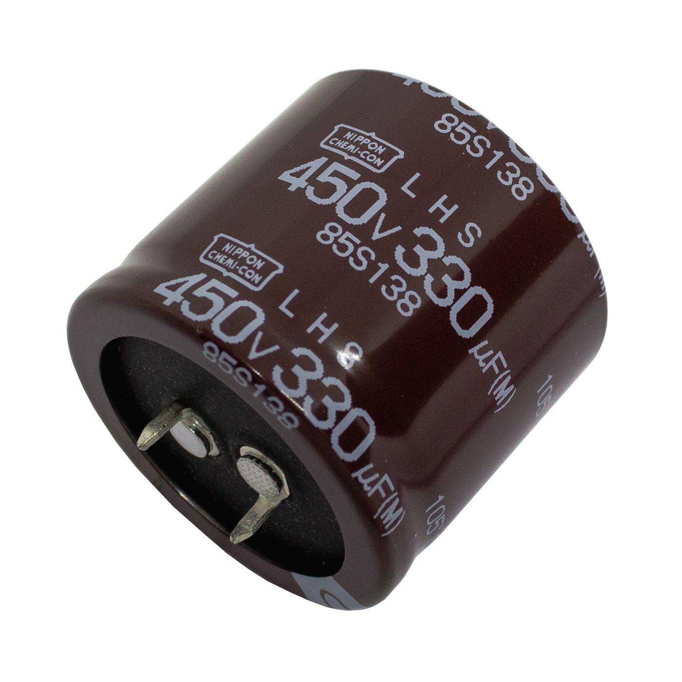 Snap-In Elko Capacitor 330µF 450V | Electrolytic capacitor up to a temperature of 105°C | 35x30mm | 330uF ELHS451VSN331MA30S UCC
