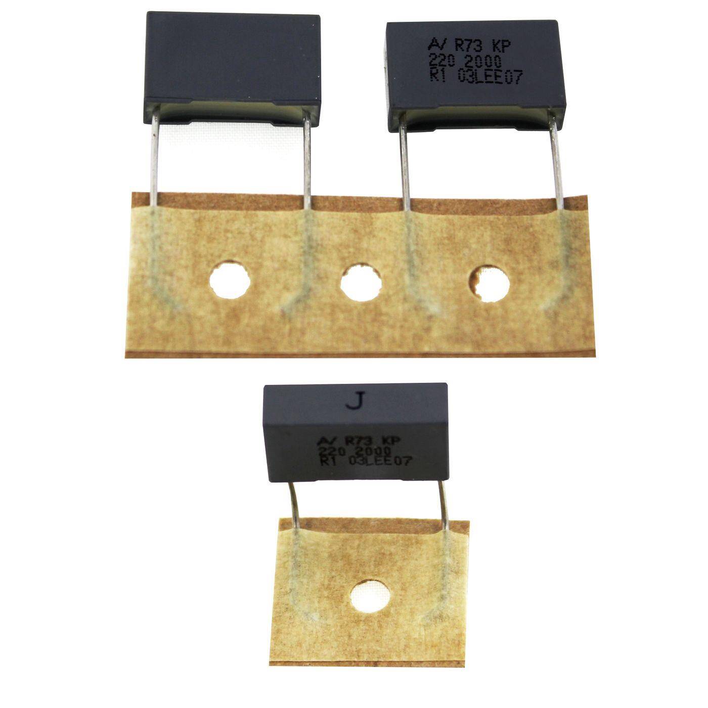 Arcotronics KP Folien Kondensator | 0,00022µF 2000V DC I 2-Pin Anschluss I 2-Pin I 0,00022uF, 0,22nF I Kondensator für Frequenzweichen von Lautsprechern oder zur Entstörung von elektrischen Geräten