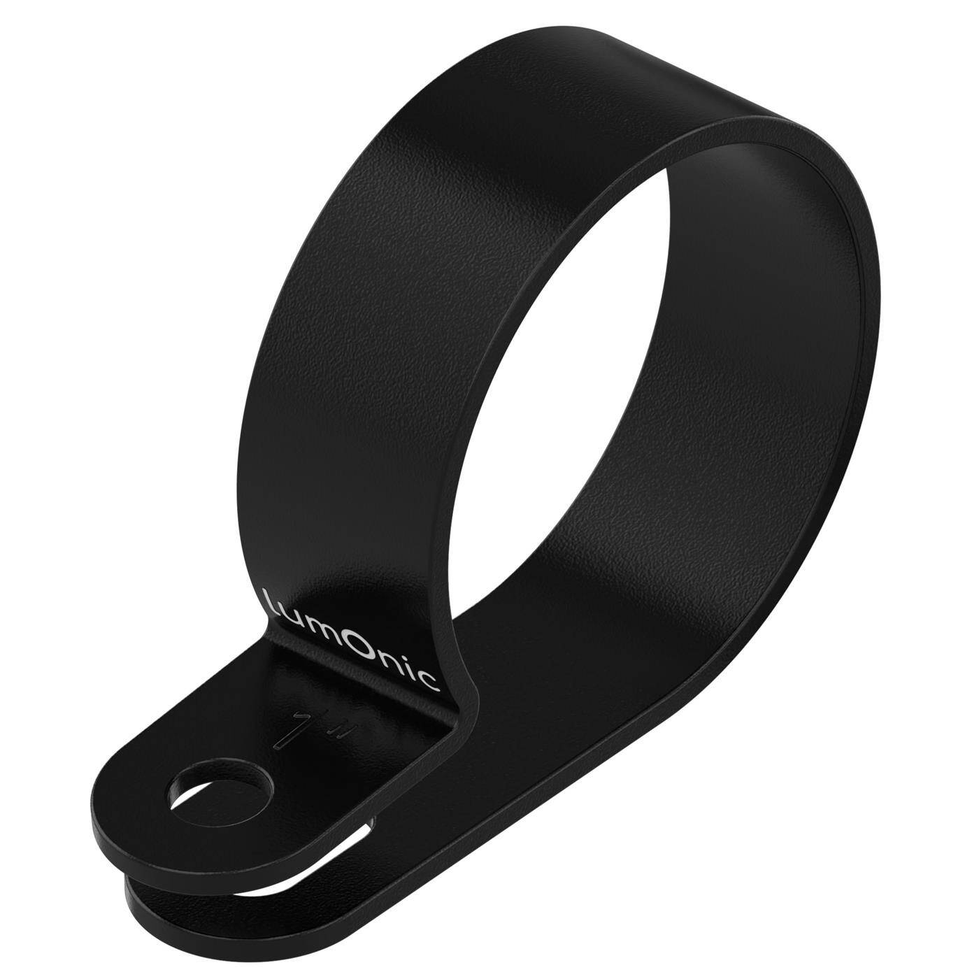 100x P-Clip für Kabel 25,4mm schwarz Nylon Kabelschelle Kabelhalter Chassisklemmen