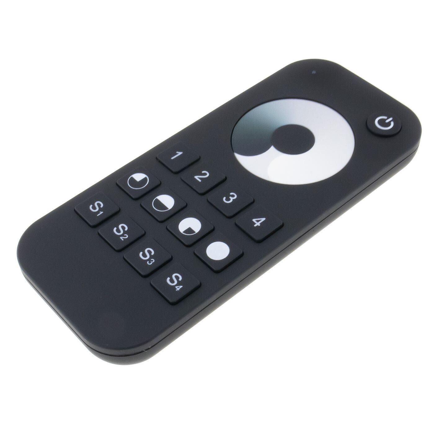 Elegance LED 4-Zone Remote control Touch 2,4GHz black for single-colour LED strips 2-Pin