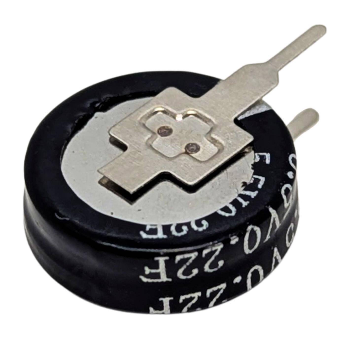 Lumonic Supercap 0,22F 5,5V V-Type | EDLC for direct use, high capacity | 5.5V monoblock - no balancing necessary | Flicker protection, backup, PLC, heating