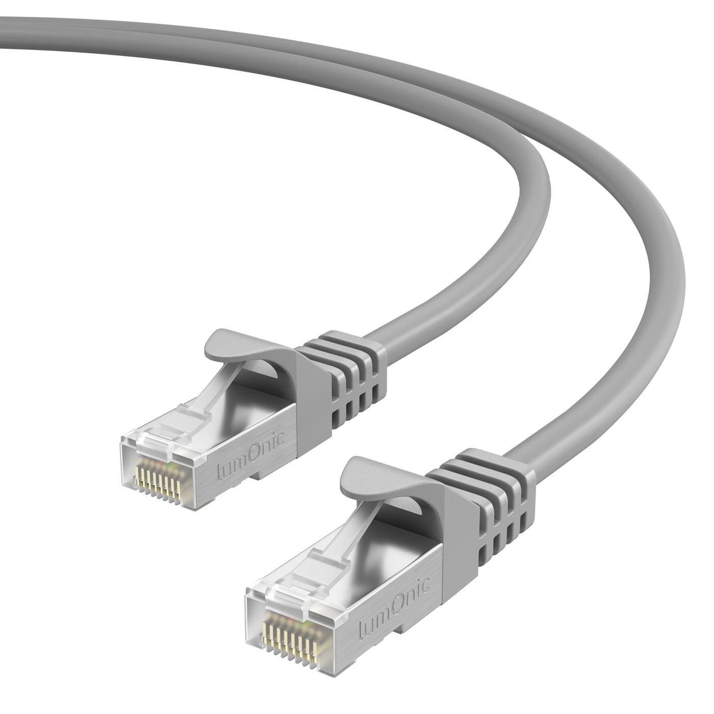 Lumonic CAT7 Patchkabel S/FTP 15m | RJ45 | grau | Ethernet LAN | Netzwerkkabel