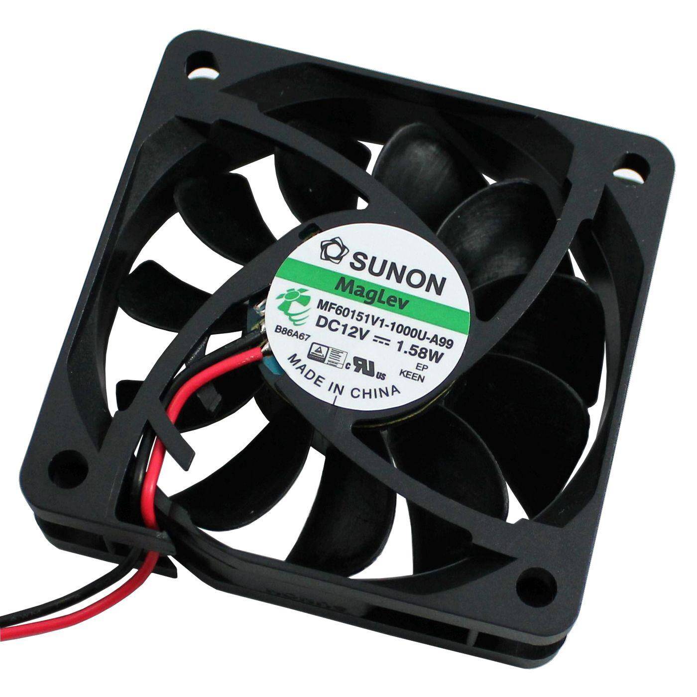 Fan 12V DC 1,53W 60x60x15mm 44,8m³/h 4700U/Min 44,8m³/h Sunon MF60151V11000UA99