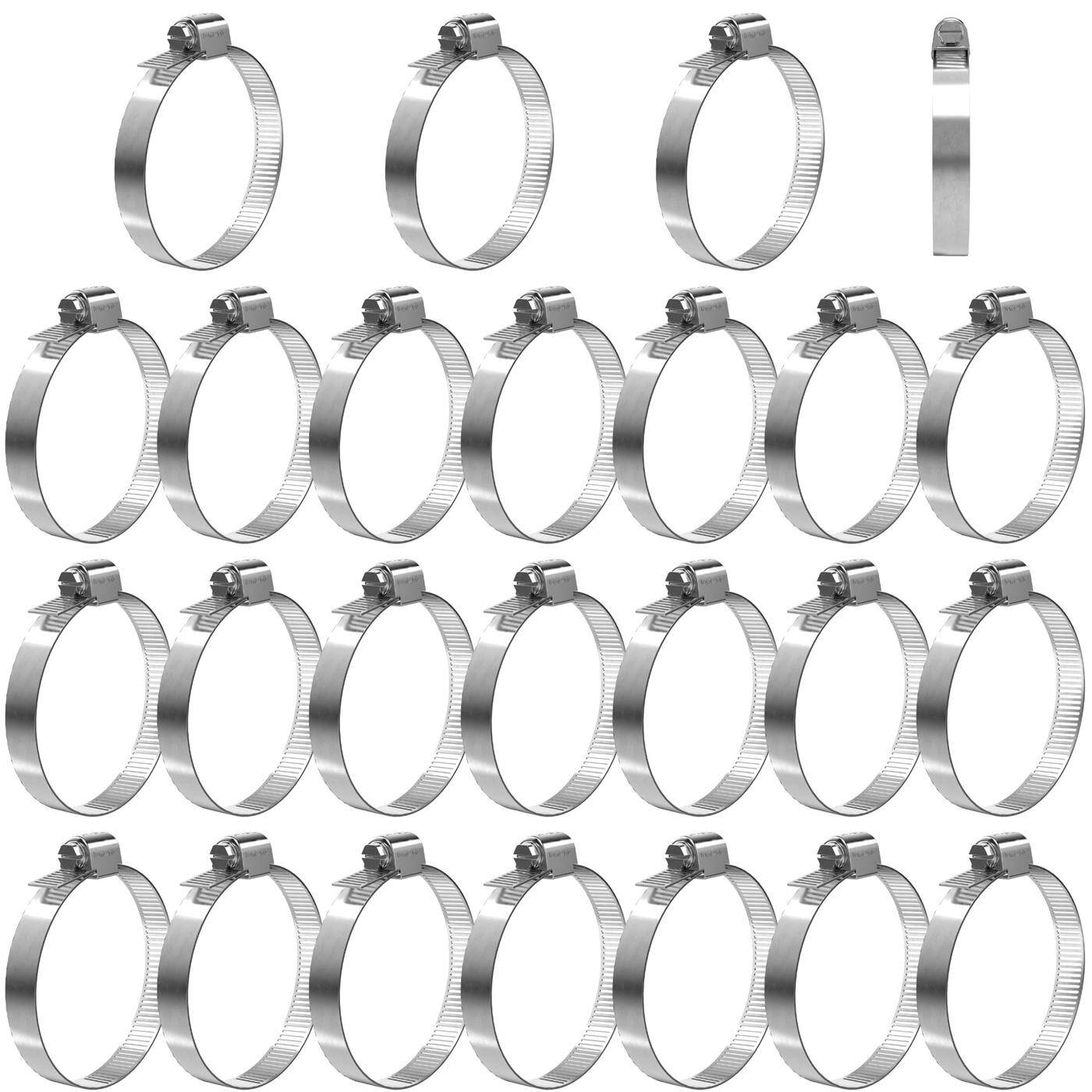 25x Schlauchschelle Edelstahl V2A 201 59-82mm Rohrschelle Schlauchklemme