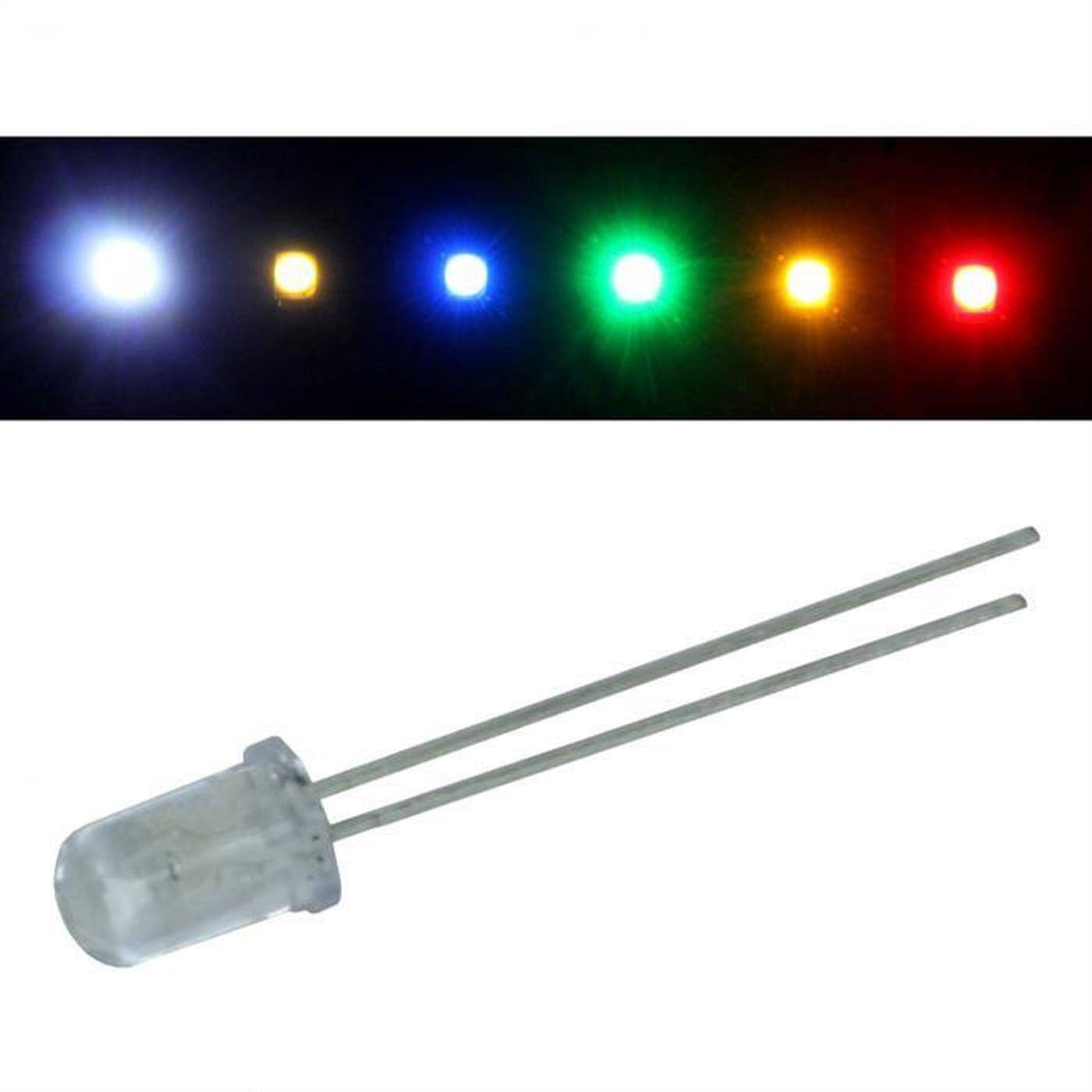20x Superbright LEDs 5mm Yellow 20mA 2,1V 3000…5000mcd 45° Conventional LED