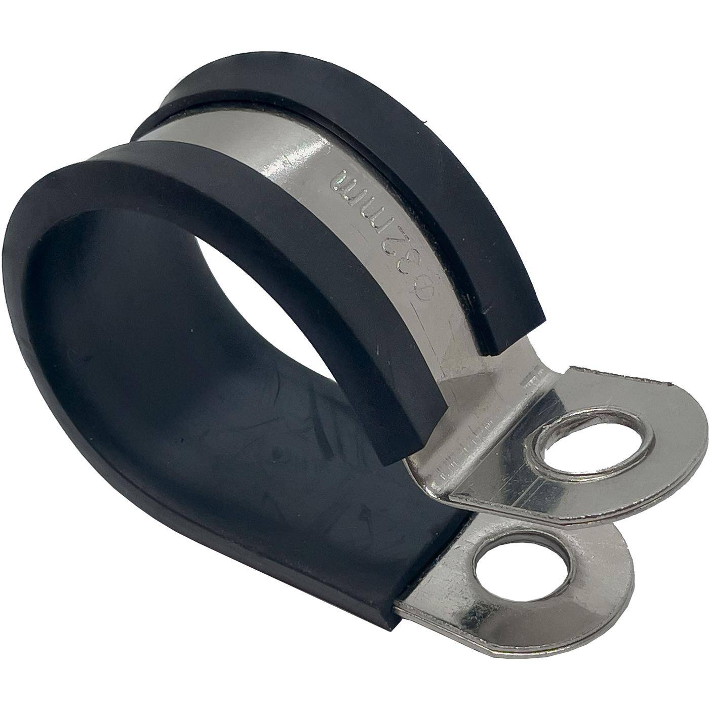 1x P-Clip Leitungsschelle Edelstahl V2A mit Gummi 32mm Rohrschelle Befestigungsschelle