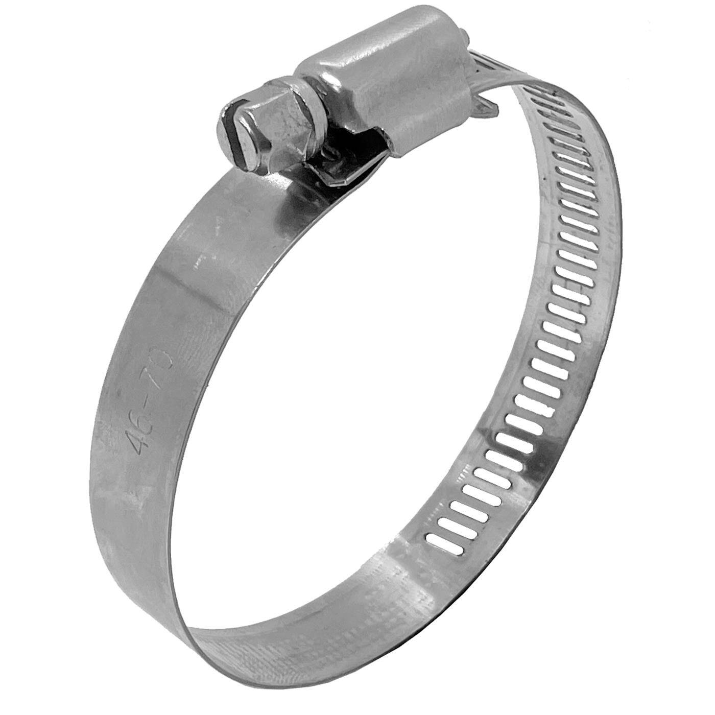 10x Hose clamp Stainless steel V2A 201 46-70mm Pipe clamp Hose clamp
