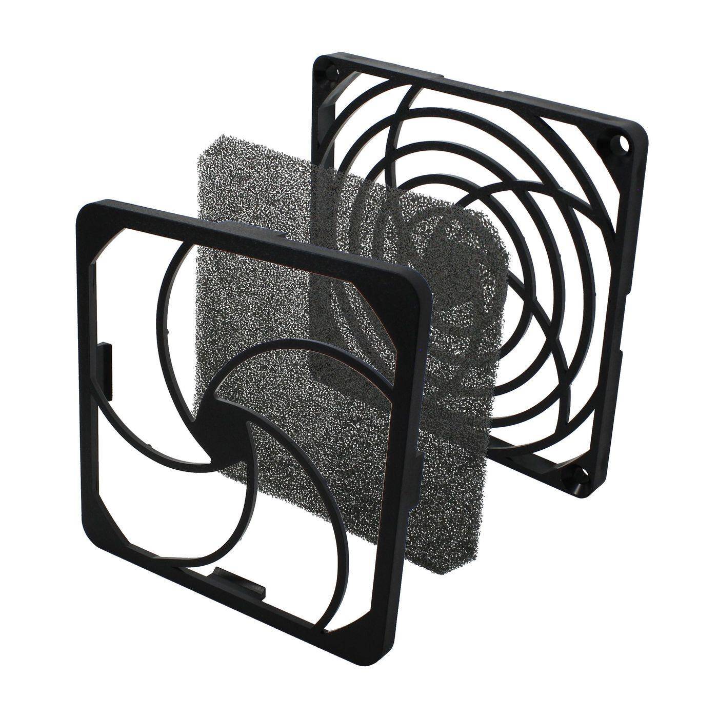 Lüftergitter + Staubfilter 92x92mm 45ppi 3-teilig Wechselfilter Lüftergitter + Staubfilter 92x92mm 45ppi 3-teilig Wechselfilter
