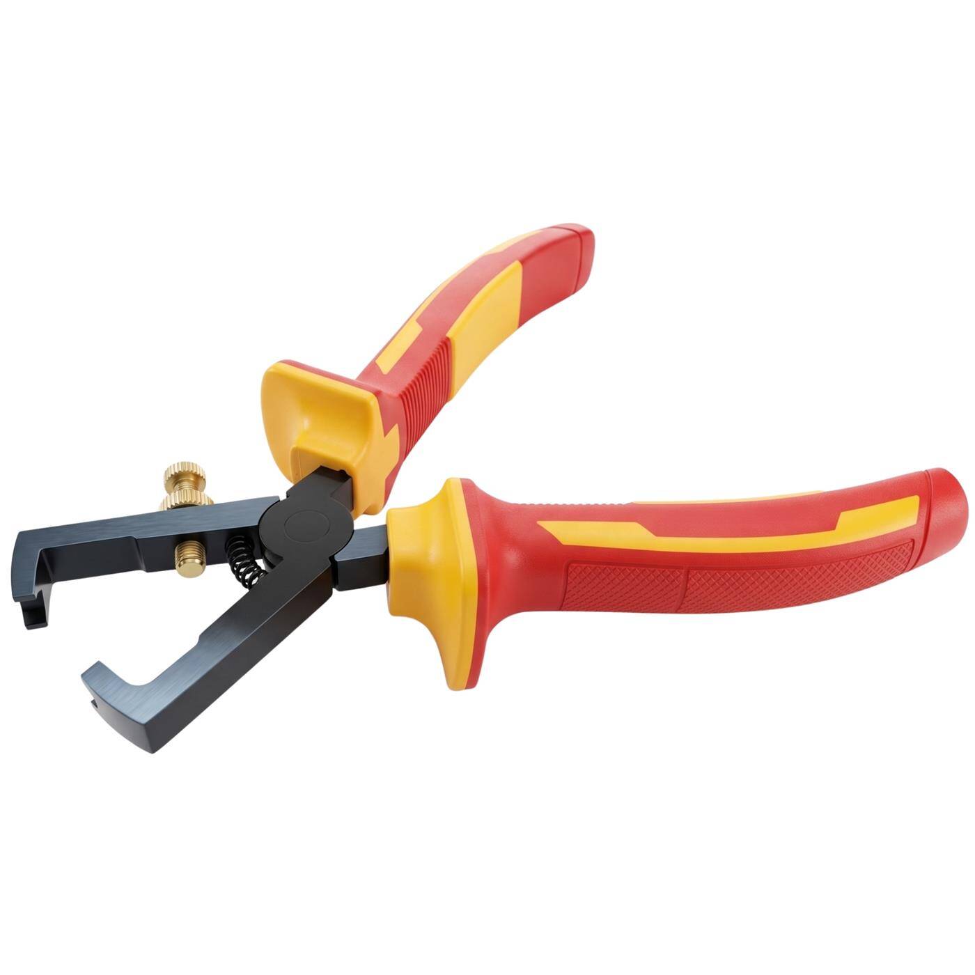 Lumonic VDE Wire Stripping Pliers 1000V, 0.5–6 mm², 160 mm — For cables up to 5 mm in diameter, 60CrV steel, two-component handle, for electrical installations and workshops