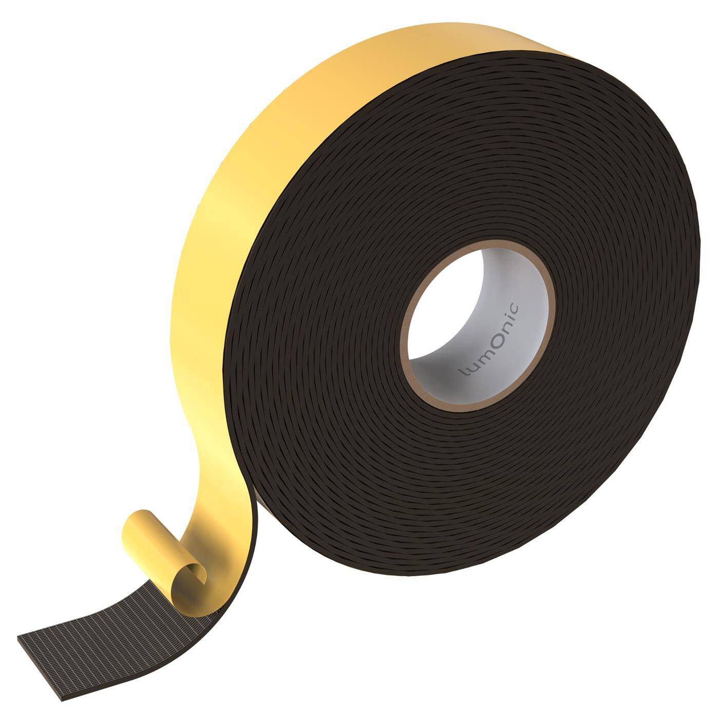 Lumonic 10 m Dichtungsband selbstklebend, Moosgummi, 40 mm x 2 mm - EVA-Schaum, Türdichtung, Fensterdichtung, Zugluft abdichten, Klappern dämpfen, Entkopplungsband, Schaumstoffband