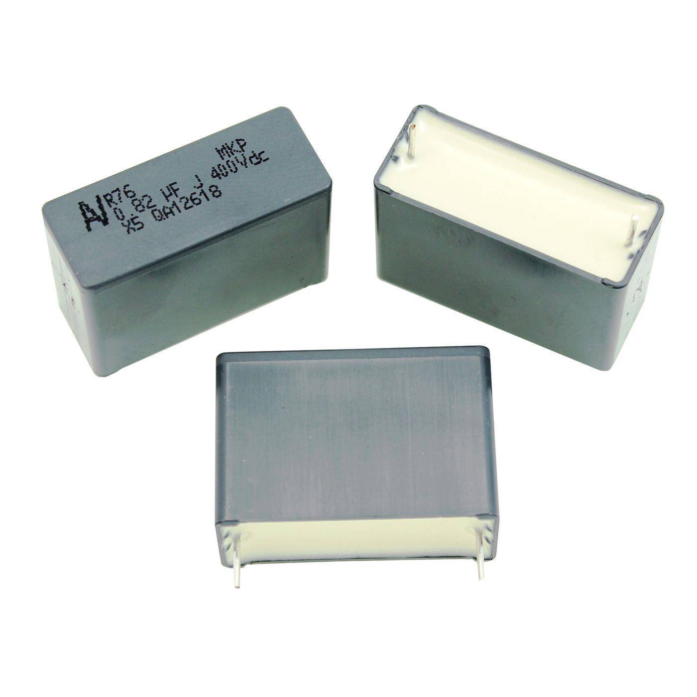 Arcotronics MMKP Folien Kondensator | 0,82µF 400V DC I 2-Pin Anschluss I 2-Pin I 0,82uF, 820nF I Kondensator für Frequenzweichen von Lautsprechern oder zur Entstörung von elektrischen Geräten