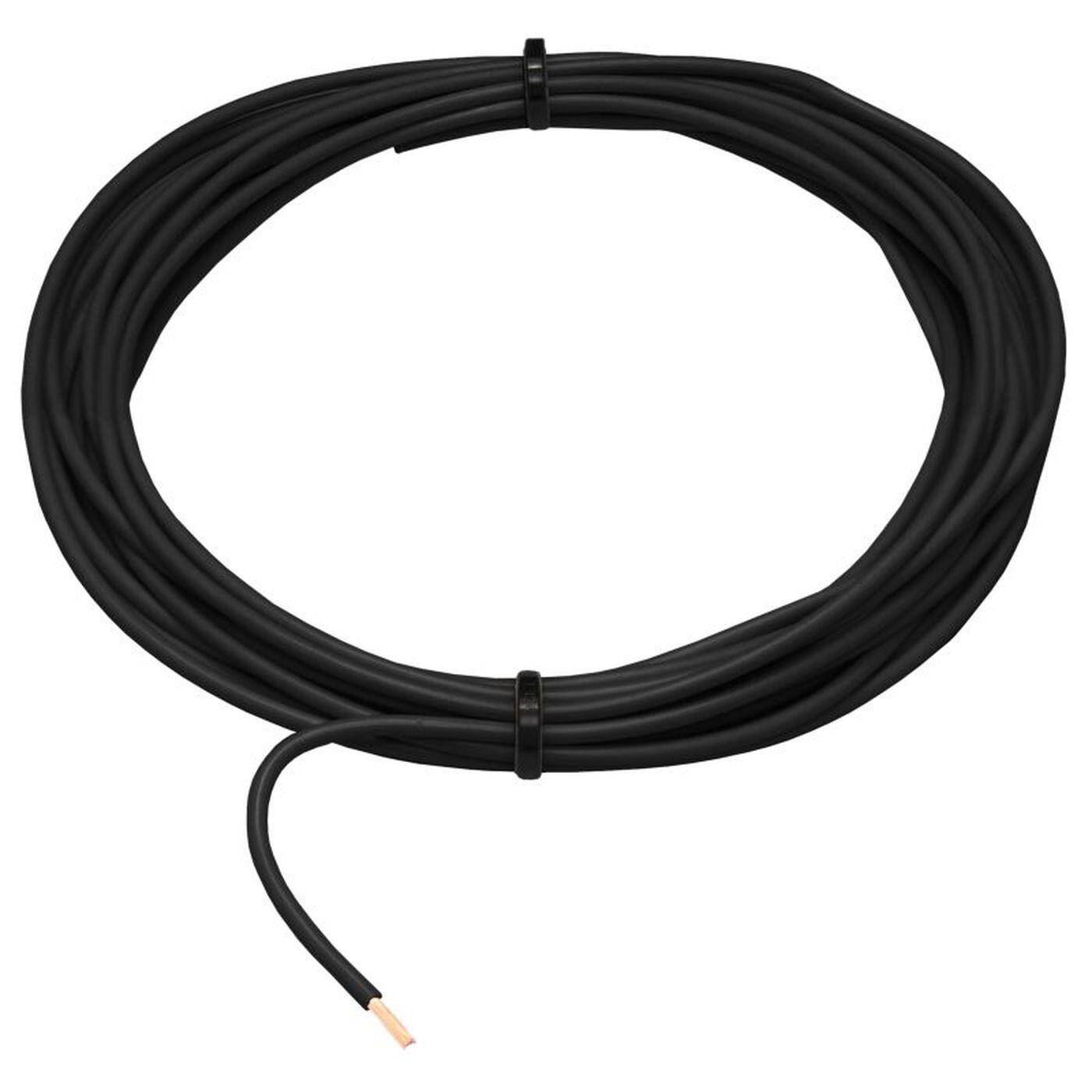 1m FLRY Fahrzeugleitung Schwarz 1,5mm² rund Kabel Litze KFZ Stromkabel