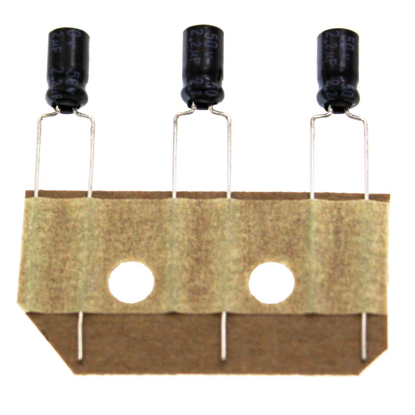 Elko Kondensator Radial 2,2µF 50V | Elektrolytkondensator bis zu einer Temperatur von 85°C | 4x7mm | 2,2uF ESRA500ETC2R2MD07D United Chemi-Con