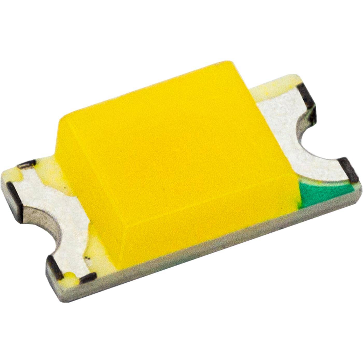 20x Superhelle LEDs SMD 0603 Kalt Weiß 6000K 20mA 2,9V 130…150mcd 120° 1,6x0,8mm