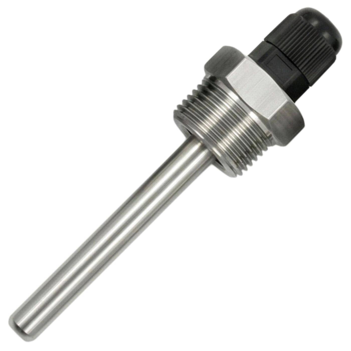 Immersion sleeve V2A stainless steel 3/4 inch 80mm for 6mm temperature sensor for solar heating buffer tank + Smart Home