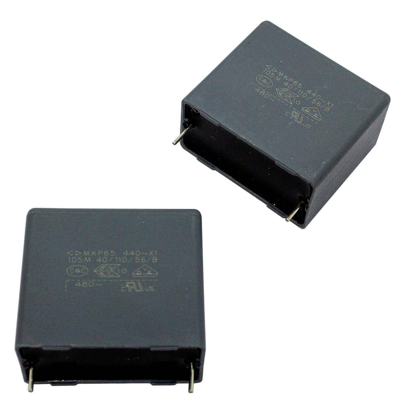Faratronic MKP Folien Kondensator | 1µF 440V AC I 2-Pin Anschluss I 2-Pin I 1uF, 1000nF I Kondensator gegen Flackern | für Haushaltsgeräte, Elektrowerkzeuge, Gebäudetechnik, Industrieanwendungen, LED
