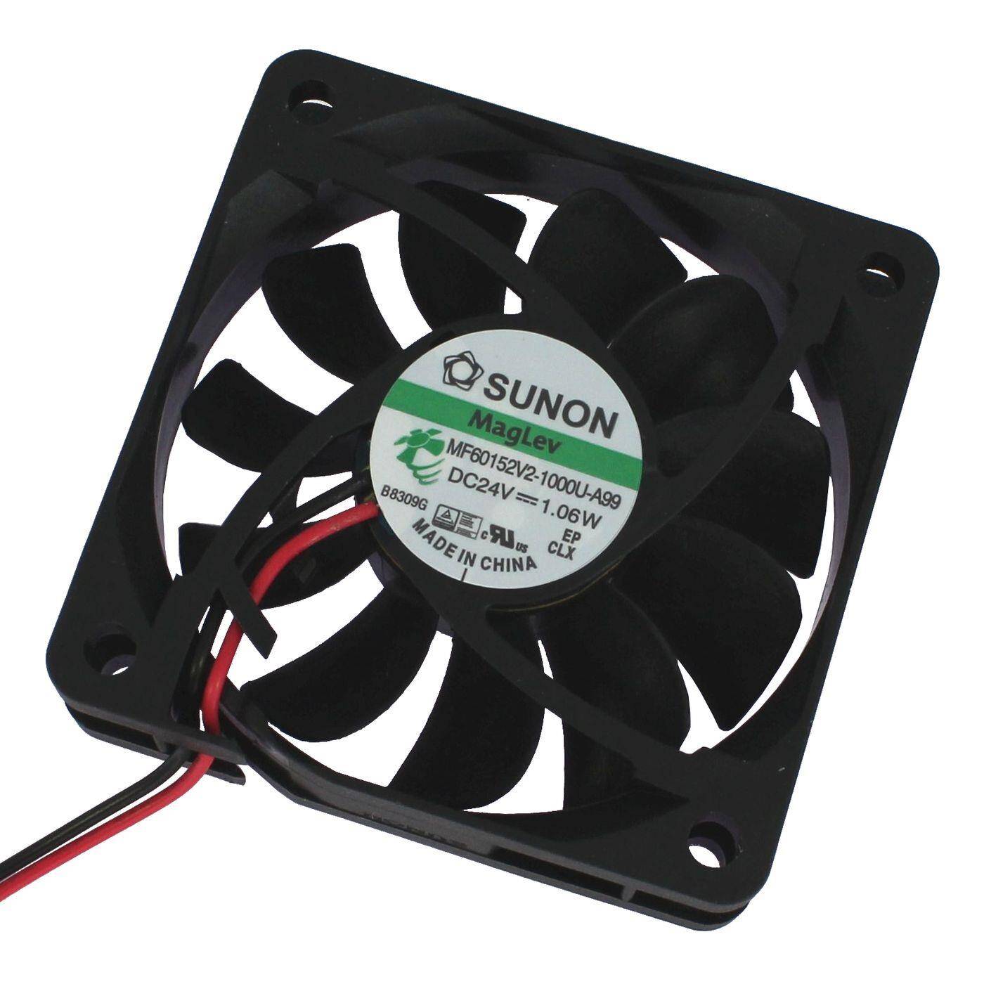 Fan 24V DC 0,96W 60x60x15mm 38,7m³/h 3900U/Min 38,7m³/h Sunon MF60152V21000UA99