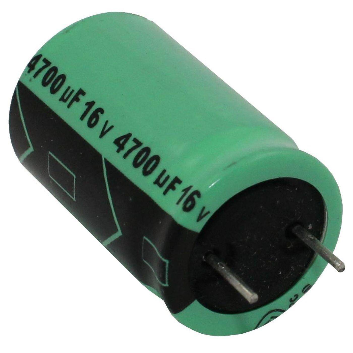 Elko Kondensator Radial 4700µF 16V | Elektrolytkondensator bis zu einer Temperatur von 105°C | 16x25mm | 4700uF RGA472M1CCC16255 Lelon