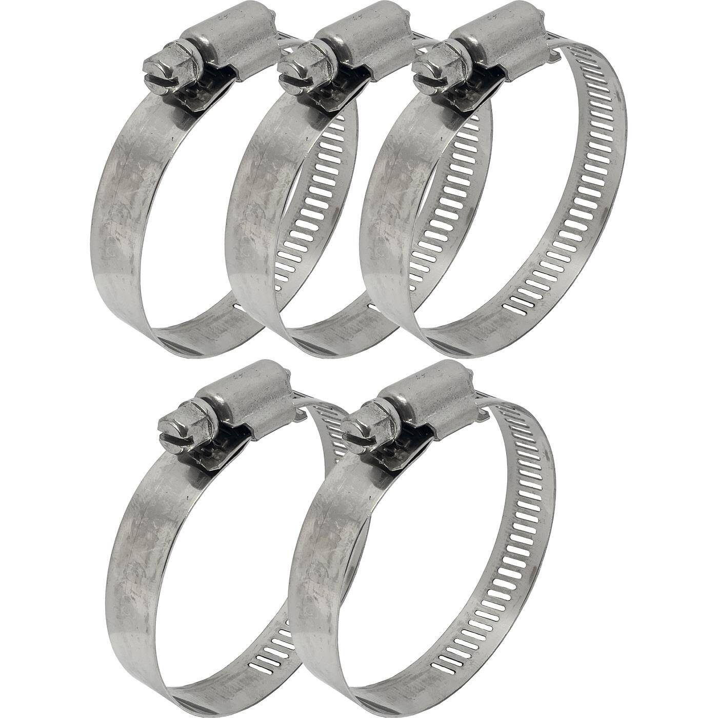 5x Schlauchschelle Edelstahl V2A 201 40-63mm Rohrschelle Schlauchklemme