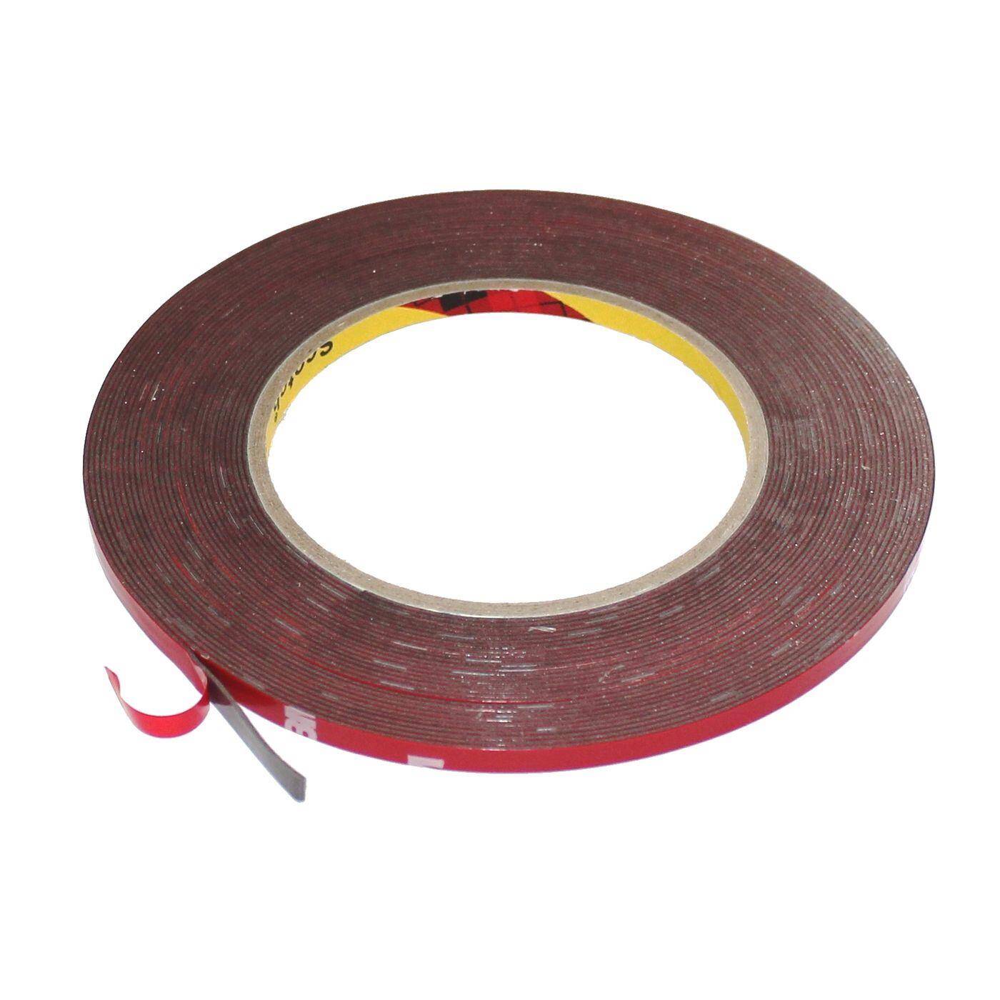 3M Doppelseitiges Klebeband 4229P dunkelgrau 10m 5mm breit I Extra starkes Auto Montageband aus Schaum I Schaumklebeband doppelseitig und hitzebeständig