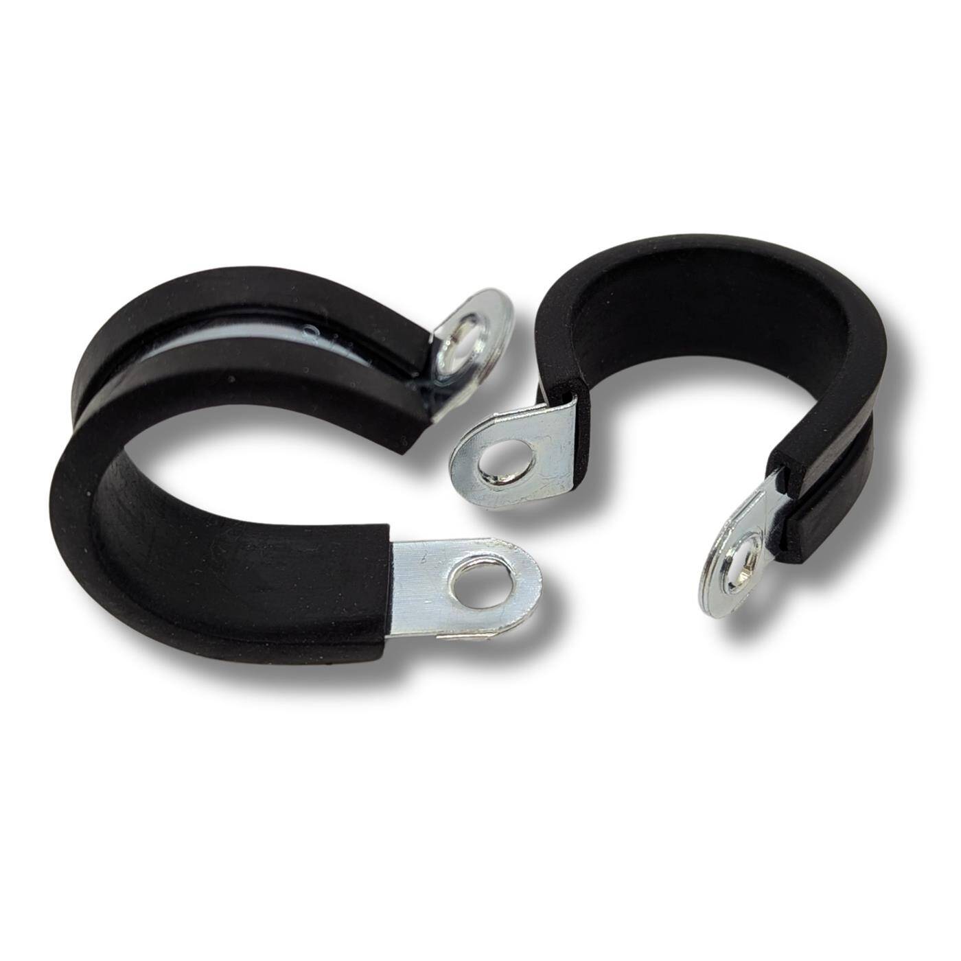 5x P-Clip Cable clamp with Rubber 21mm Pipe clamp Mounting clip