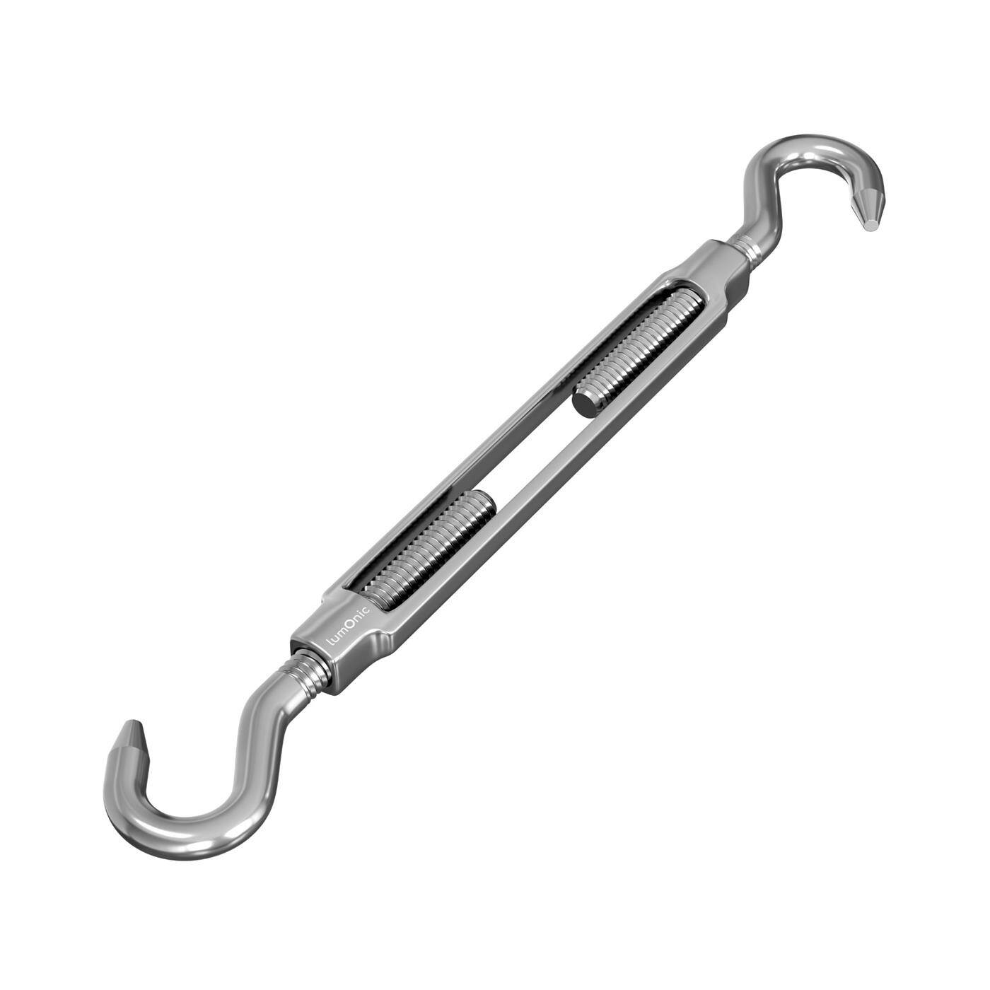 Seilspanner Haken-Haken Edelstahl V2A 304 M5 Spannschloss Wantenklemme