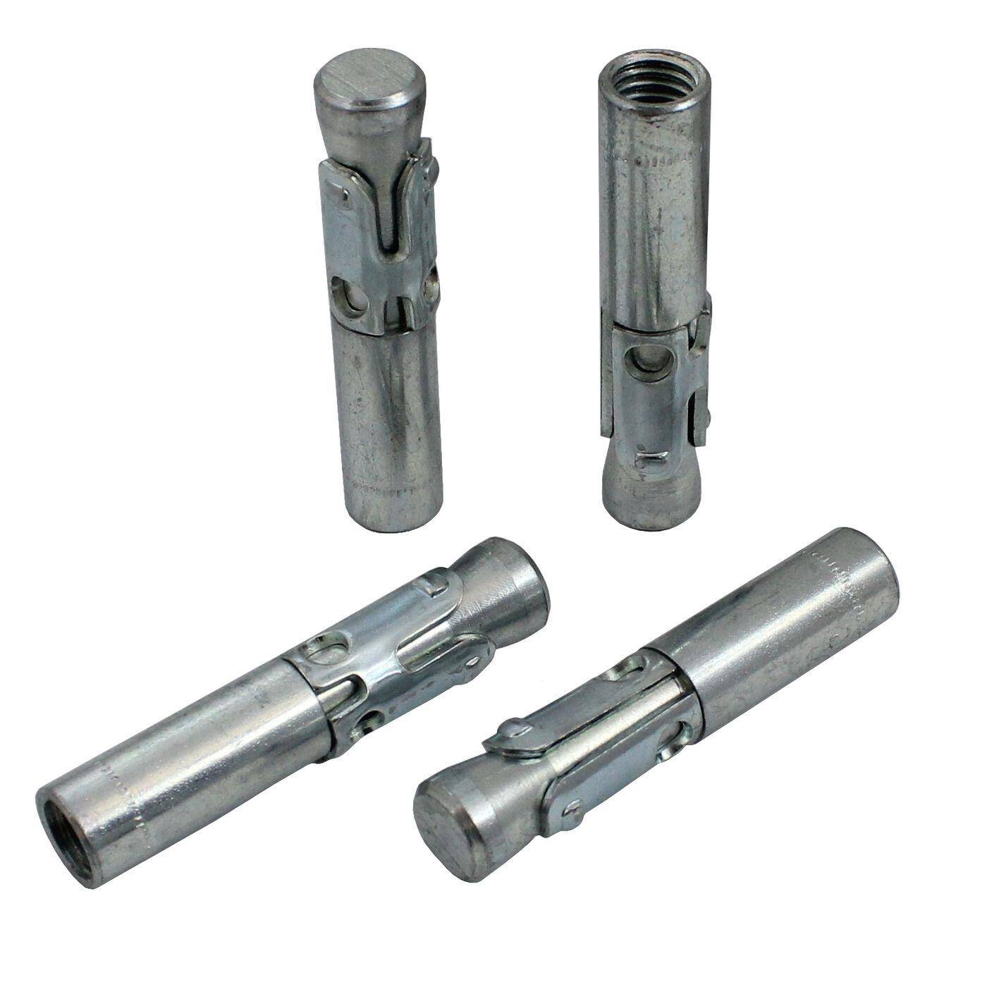 M10 x 60mm InnenKeilanker Verzinkt Metalldübel Innengewindehülsen Innengewindeanker
