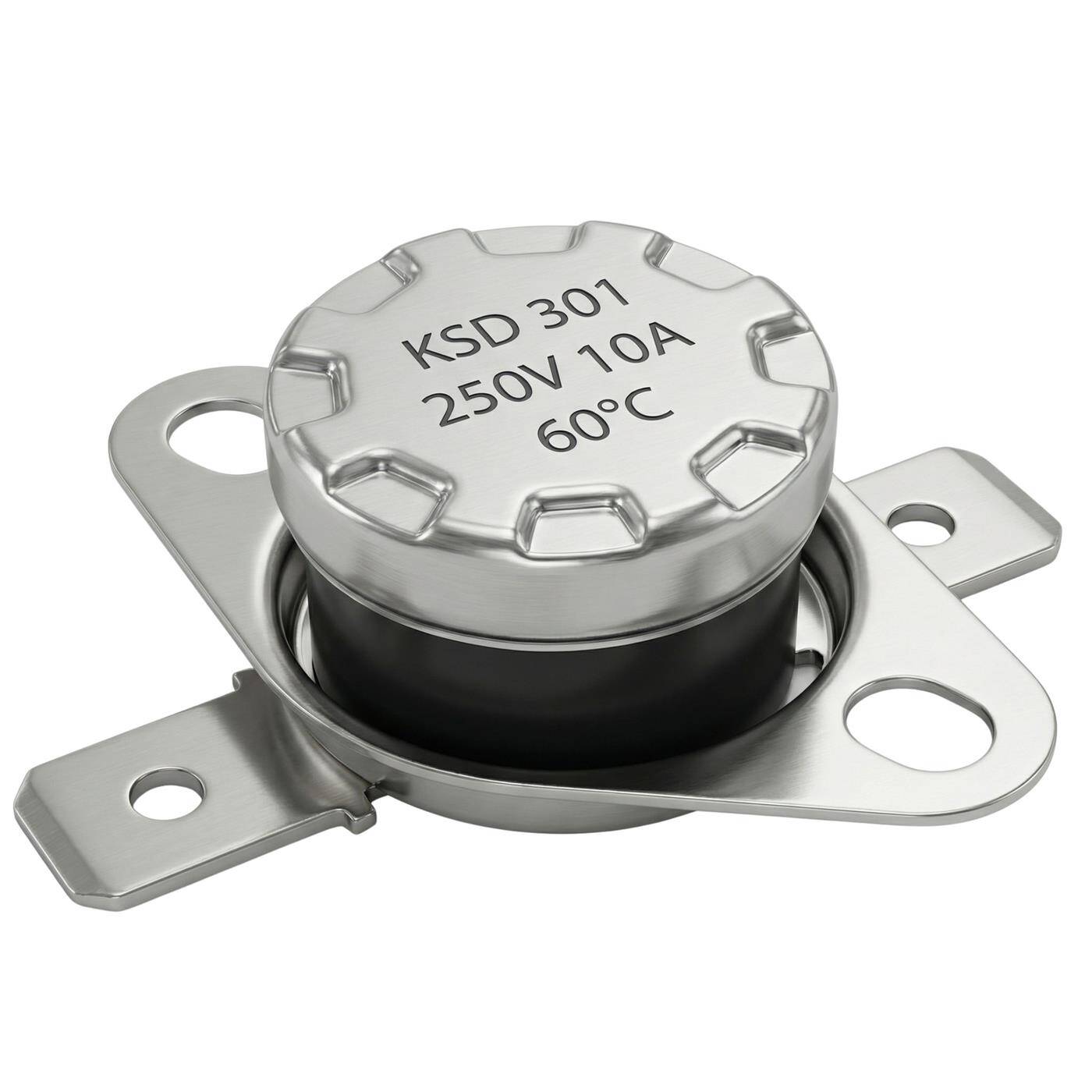 Thermoschalter 60°C Schließer 250V 10A Temperaturschalter Thermostat KSD301 Bimetall Thermoschutz