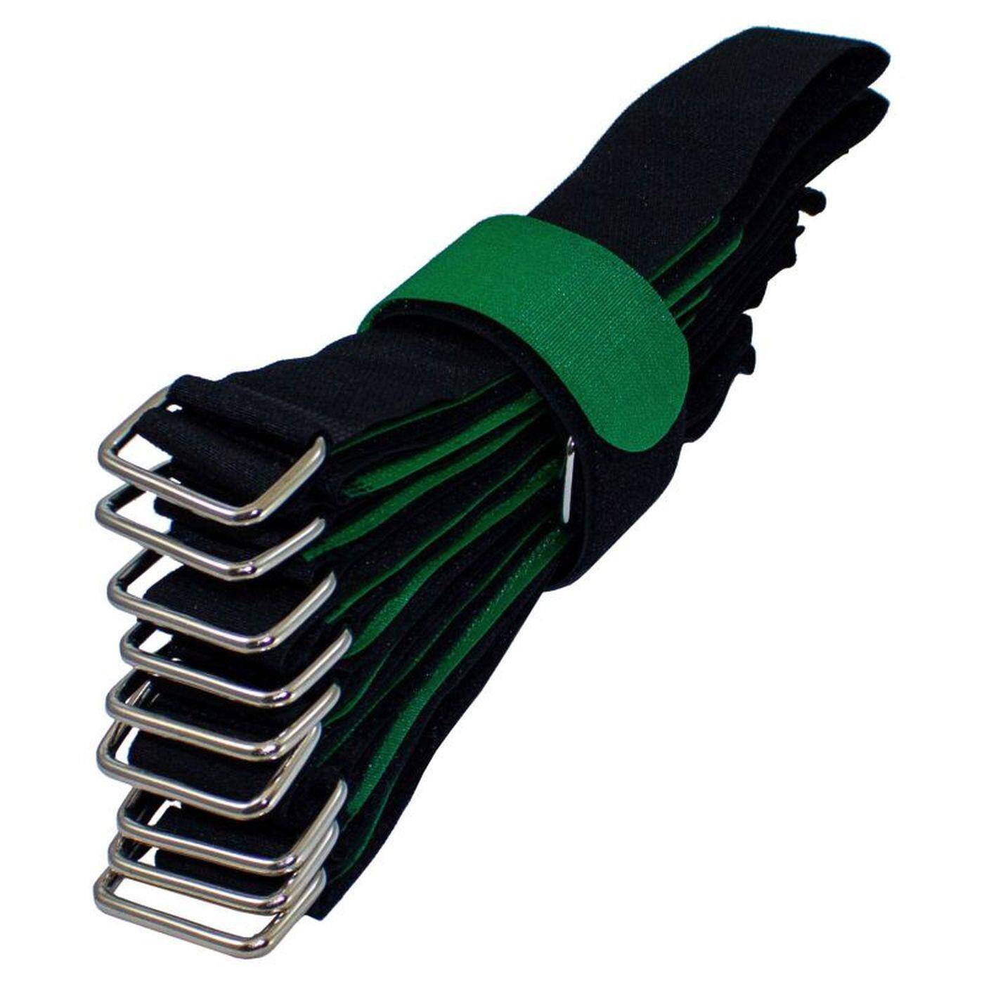 10x Klett Kabelbinder 800 x 38mm Schwarz Grün gekreuzt Wiederverwendbar Klettbinder 10x Klett Kabelbinder 800 x 38mm Schwarz Grün gekreuzt Wiederverwendbar Klettbinder